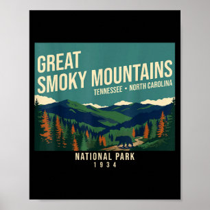 Affiche Parc national des Great Smoky Mountains Tennessee