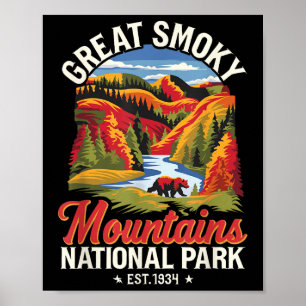 Affiche Parc national des Great Smoky Mountains version an