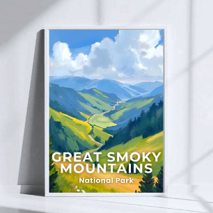 Affiche Parc national des Great Smoky Mountains Voyage
