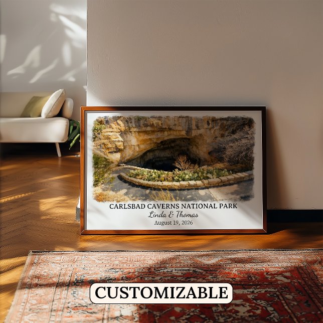 Affiche Parc national des grottes de Carlsbad, Nouveau-Mex (Créateur téléchargé)