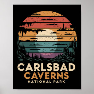 Affiche Parc national des grottes de Carlsbad Nouveau-Mexi