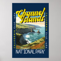 Parc national des îles du Channel Rétro distressé