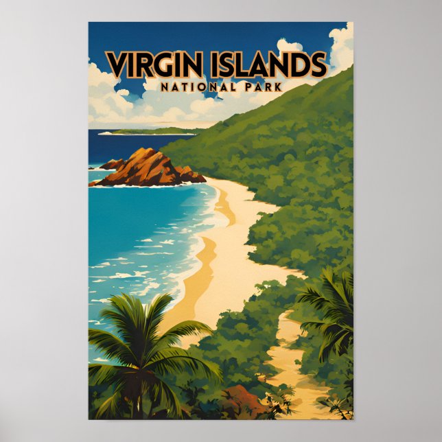 Affiche Parc national des Îles Vierges (Devant)