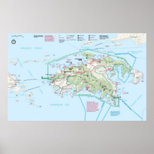 Affiche Parc national des Îles Vierges