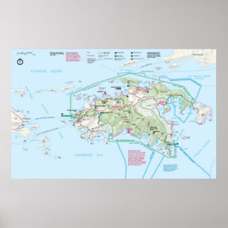 Affiche Parc national des Îles Vierges