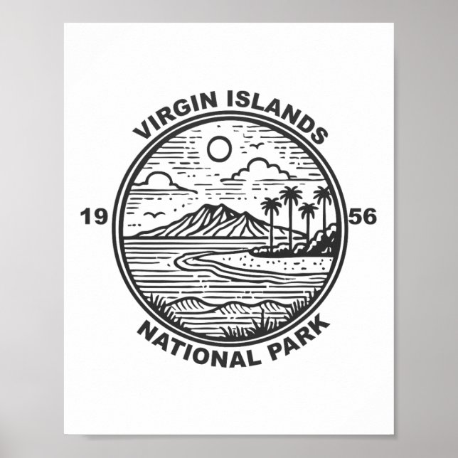 Affiche Parc national des îles Vierges (Devant)