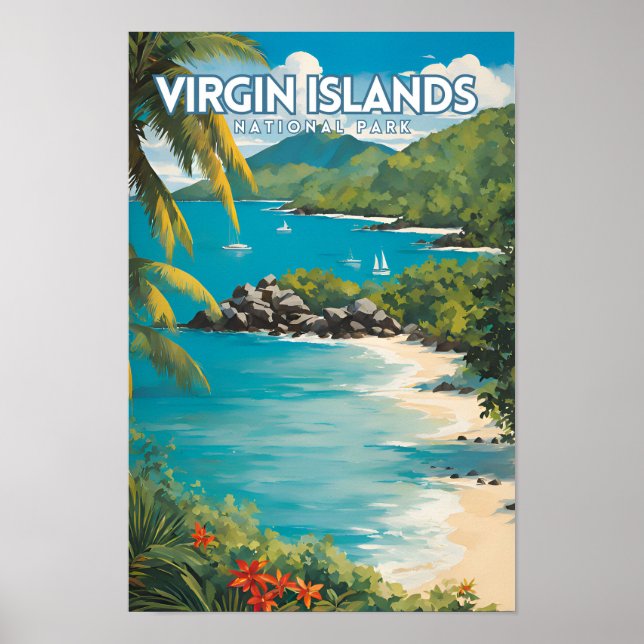 Affiche Parc national des Îles Vierges (Devant)