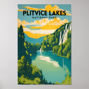 Affiche Parc national des Lacs-Plitvice