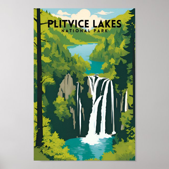 Affiche Parc national des Lacs Plitvice (Devant)