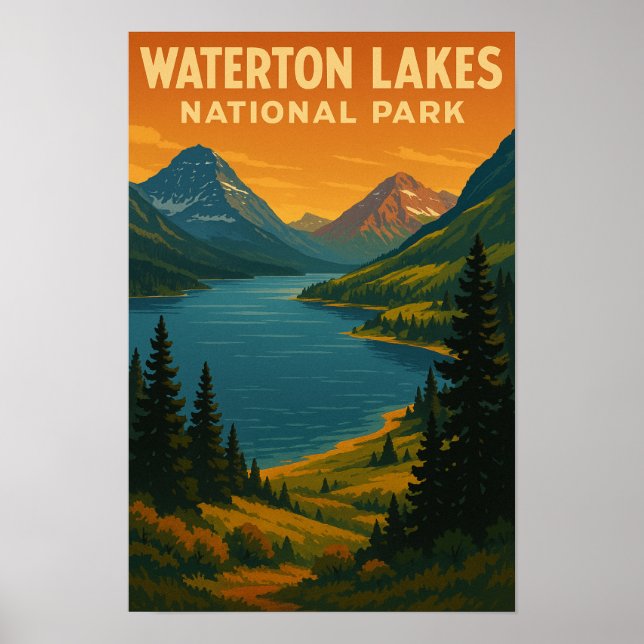 Affiche Parc national des Lacs-Waterton (Devant)