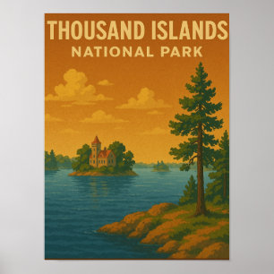 Affiche Parc national des Mille Îles