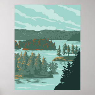 Affiche Parc national des Mille Îles