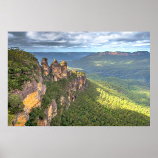 Affiche Parc national des montagnes bleues, Australie