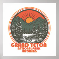 Parc national des montagnes Grand Teton Wyoming