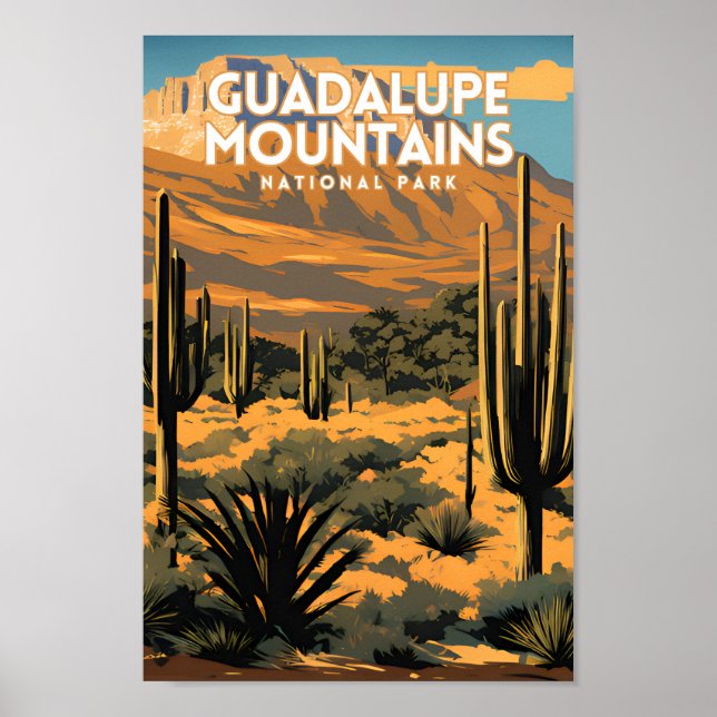 Affiche Parc national des Monts Guadalupe Voyage (Devant)