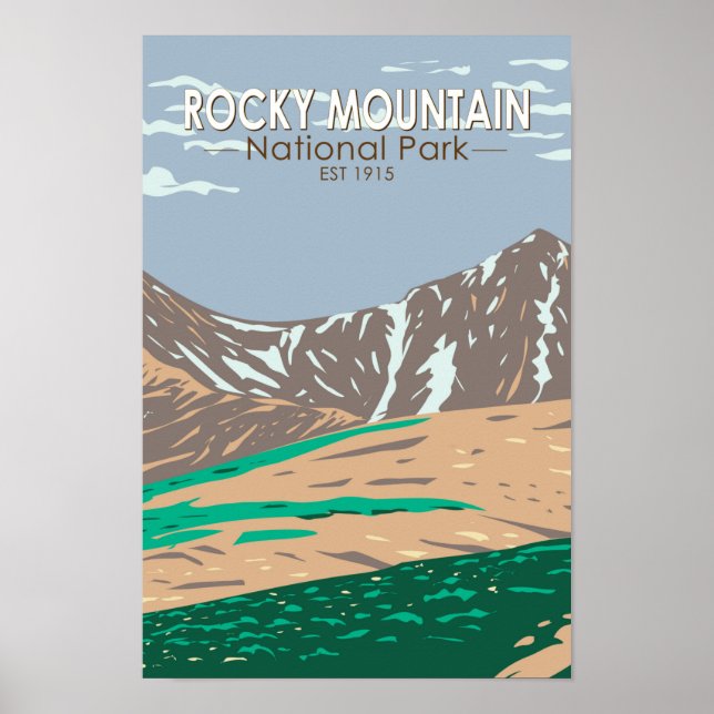 Affiche Parc national des Rocheuses Colorado Grays Peak (Devant)