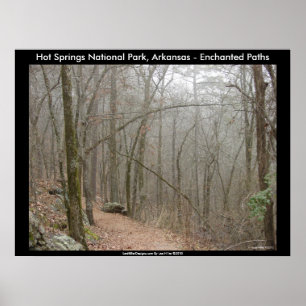 Affiche Parc national des sources chaudes, AR - Chemins en