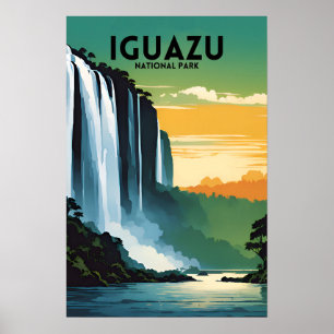 Affiche Parc national d'Iguazu Vintage