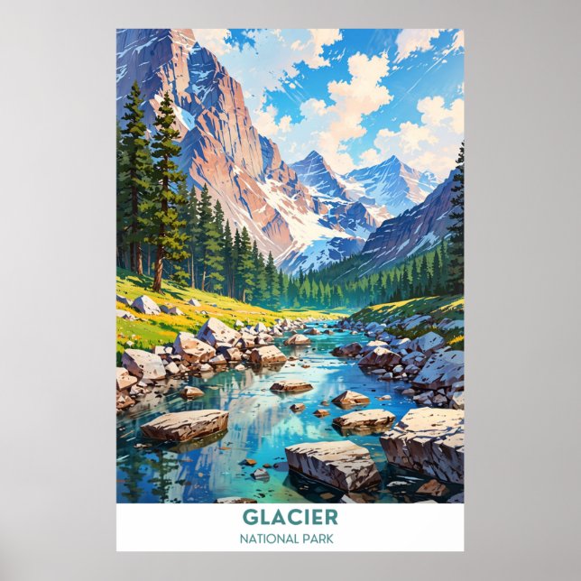 Affiche Parc national du Glacier (Devant)