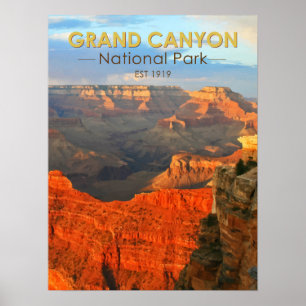 Affiche Parc national du Grand Canyon Arizona