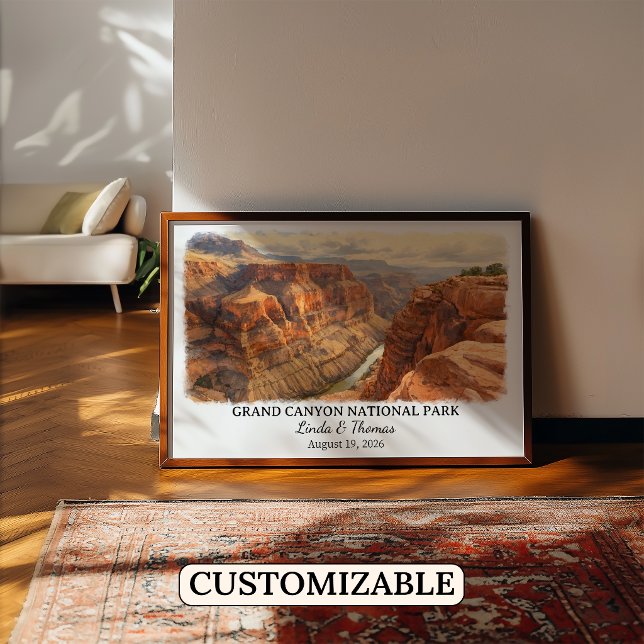 Affiche Parc national du Grand Canyon Arizona (Créateur téléchargé)