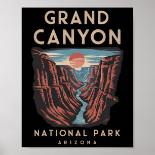 Affiche Parc national du Grand Canyon Arizona Scénique