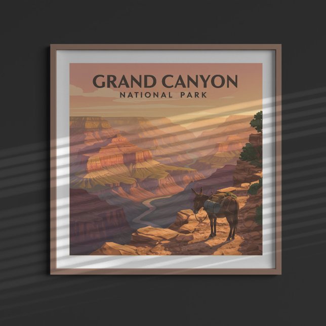 Affiche Parc national du Grand Canyon vintage (Créateur téléchargé)