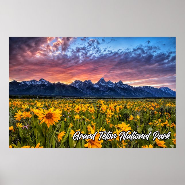Affiche Parc national du Grand Teton, Wyoming (Devant)