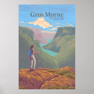 Affiche Parc national du Gros Morne Terre-Neuve Canada