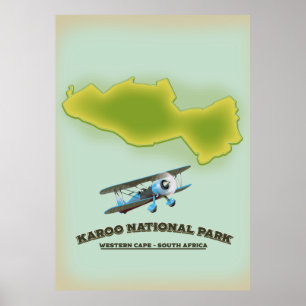 Affiche Parc national du Karoo Cap-Occidental Afrique du S