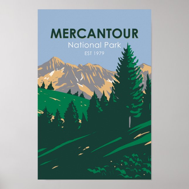 Affiche Parc national du Mercantour France (Devant)