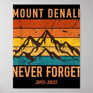 Affiche Parc national du Mont Denali Mont Mckinley Us