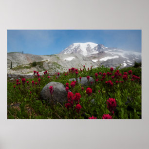 Affiche Parc national du mont Rainier, Mont Rainier 1