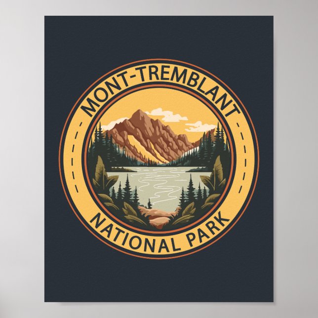 Affiche Parc national du Mont-Tremblant Badge Canada (Devant)