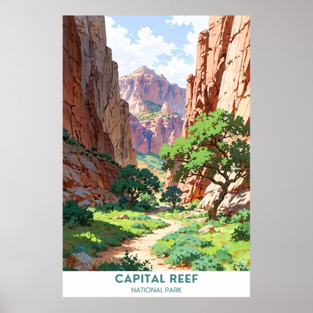 Affiche Parc national du récif de la capitale, Utah (Devant)