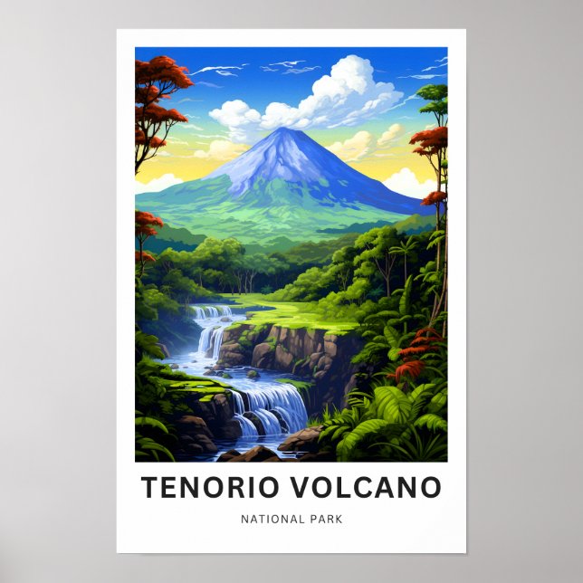 Affiche Parc national du volcan Tenorio Imprimer (Devant)