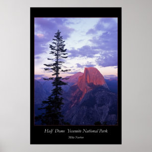 Affiche Parc national du Yosemite à demi-dôme