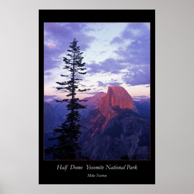 Affiche Parc national du Yosemite à demi-dôme (Devant)