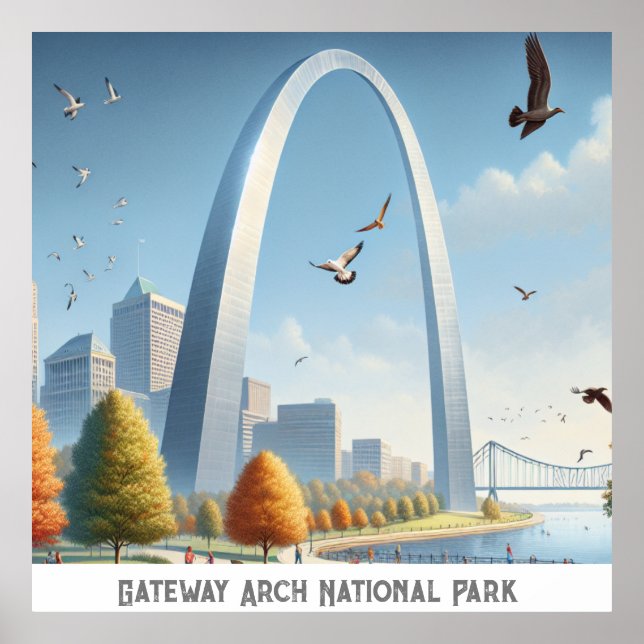 Affiche Parc national Gateway Arch (Devant)