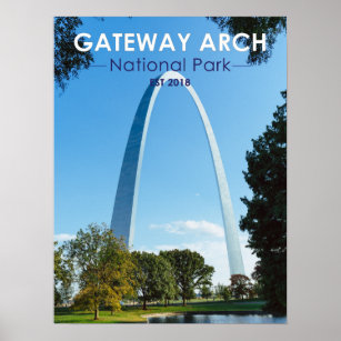 Affiche Parc national Gateway Arch Missouri