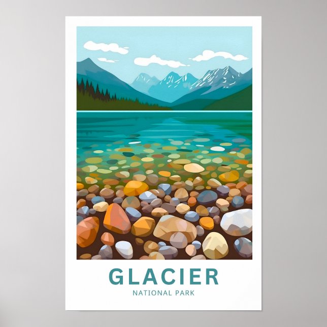 Affiche Parc national Glacier Imprimer (Devant)