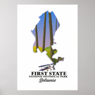 Affiche Parc national historique de First State Delaware