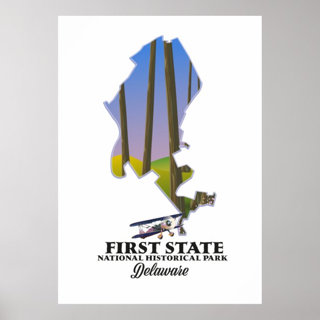 Affiche Parc national historique de First State Delaware (Devant)