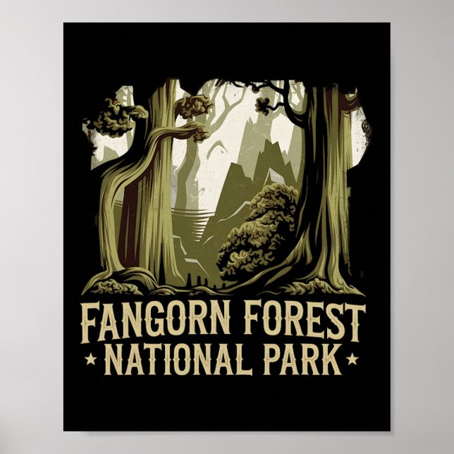 Affiche Parc national interdit de Fangorn Forest Bookworms (Devant)