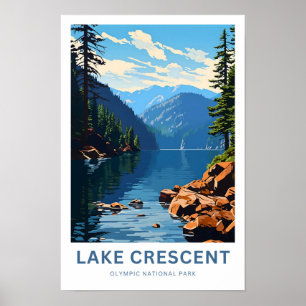 Affiche Parc national olympique du lac Crescent Imprimer