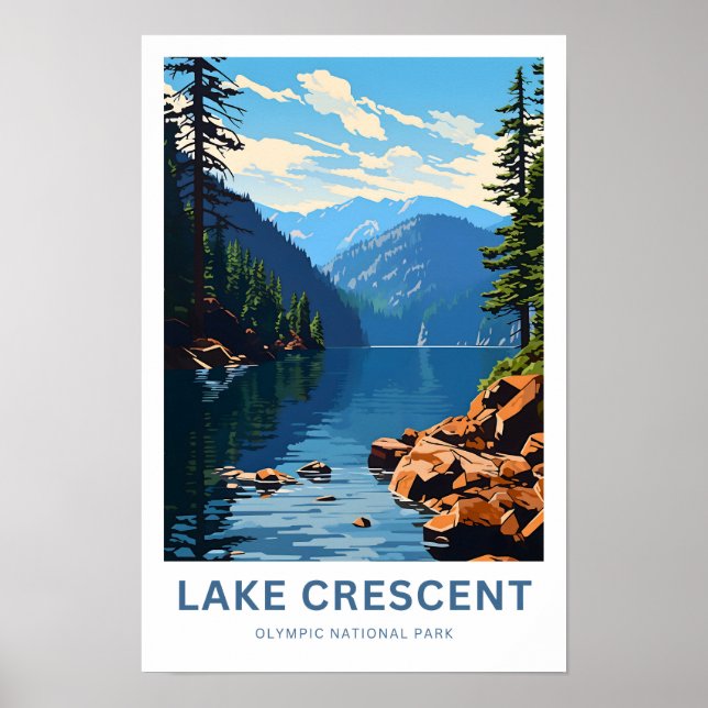 Affiche Parc national olympique du lac Crescent Imprimer (Devant)