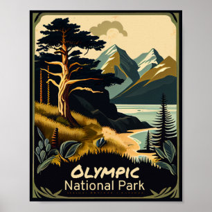 Affiche Parc national olympique Vintage