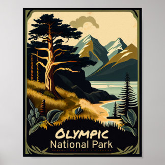 Affiche Parc national olympique Vintage