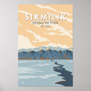 Affiche Parc national Sirmilik Canada Tourisme Art Vintage