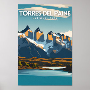 Affiche Parc national Torres Del Paine Voyage